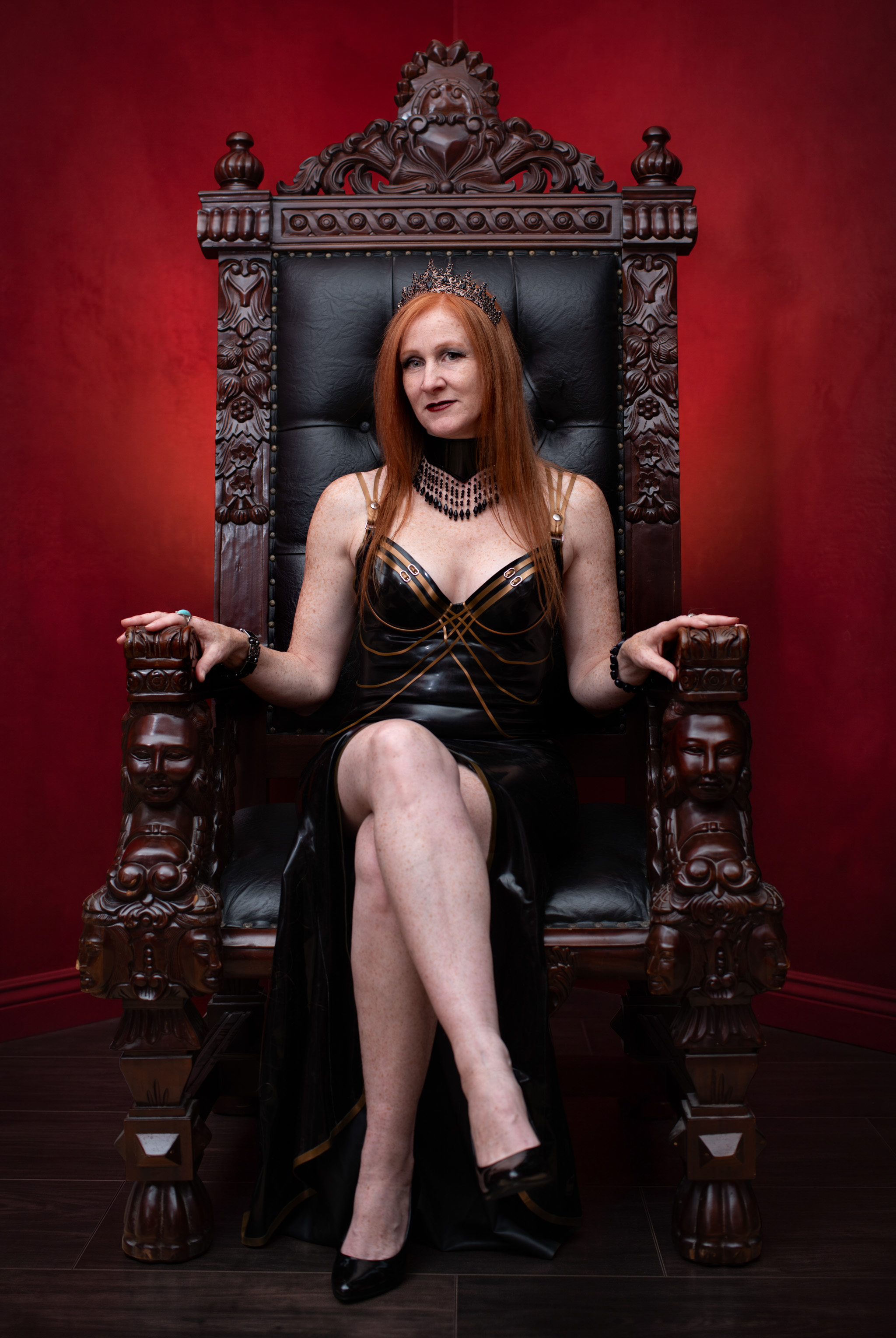 Her Majesty on Her throne