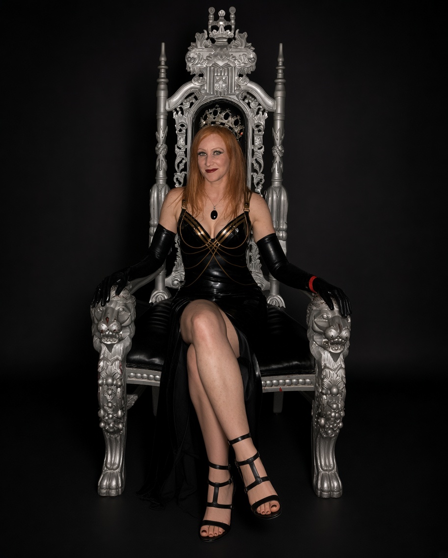 Her Majesty on Her throne